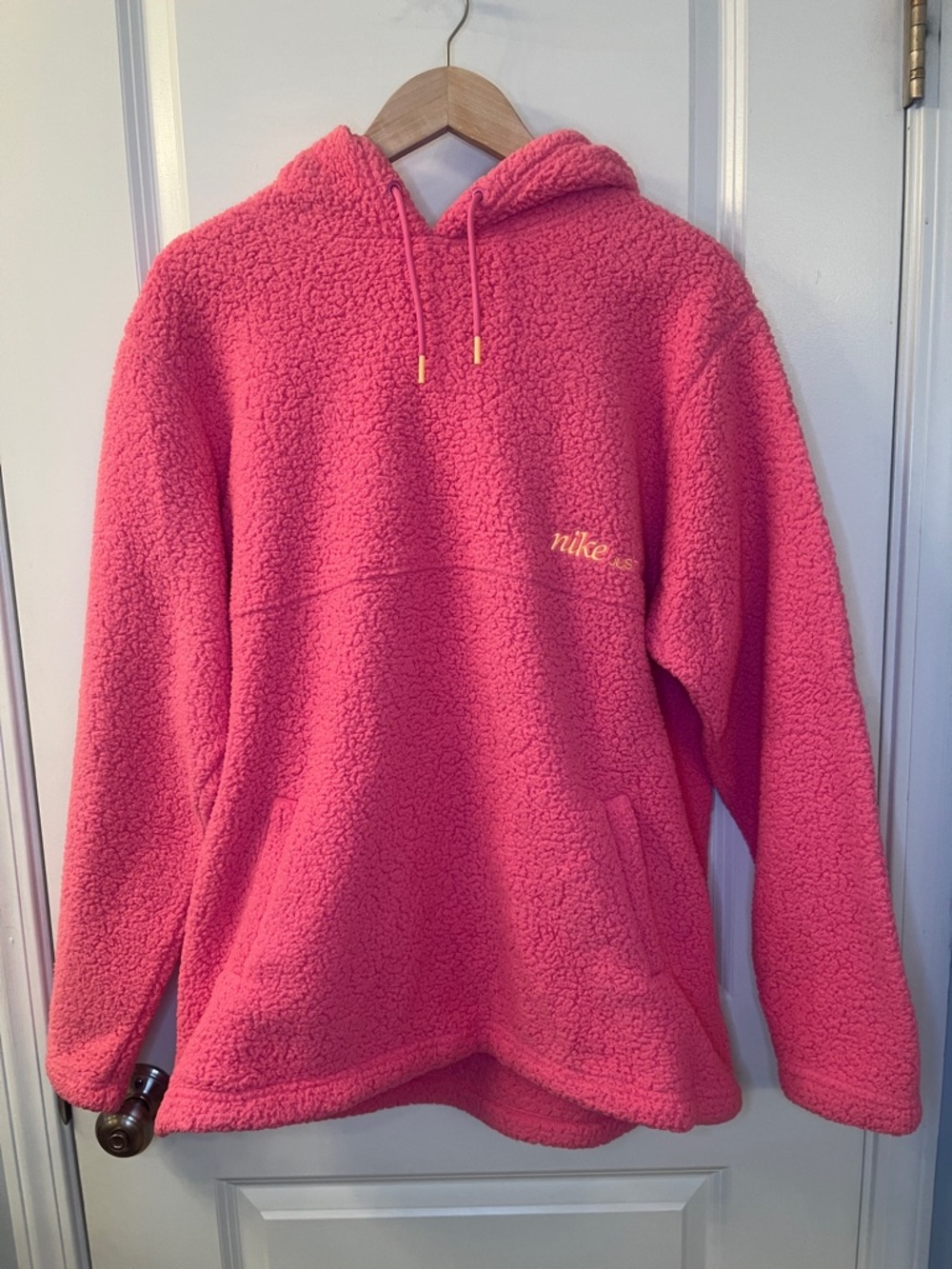Nike Pink Sherpa Hoodie